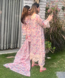 Blush Lace (Long) (Unstitched)