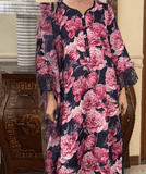 Dusky Night with Pink Blooms