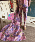 Pink and Purple Blooming Hydrangeas