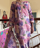 Pink and Purple Blooming Hydrangeas